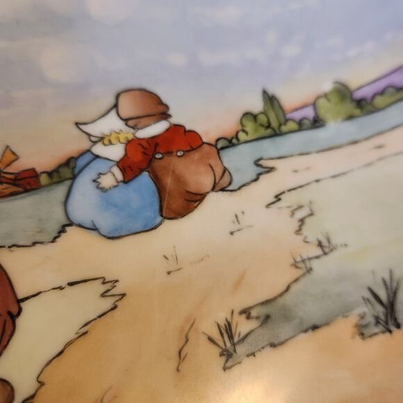 5 Pcs Hutschenreuther Selb Bavaria Hand Painted 8" Goose Boy/Girl Plates RARE - Picture 10 of 10